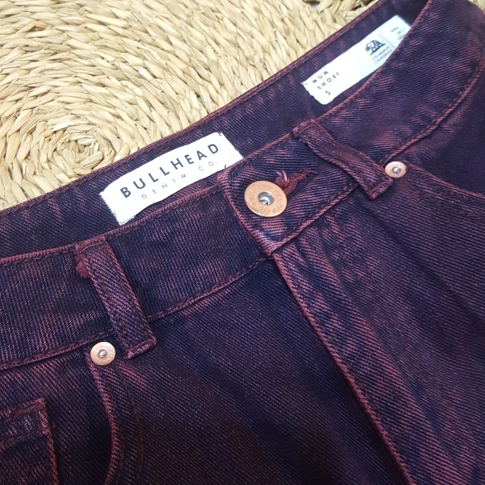 Bullhead Denim Co. Purple High Waste Mom Shorts - Picture 3 of 3
